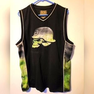 Men's Black XL Metal Mulisha Jersey tank top